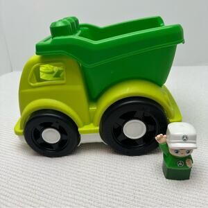 MEGA BLOKS Toddler Building Blockstoy Car Raphy Recycling Truck with male figure